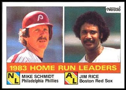 132 Home Run Leaders Mike Schmidt Jim Rice